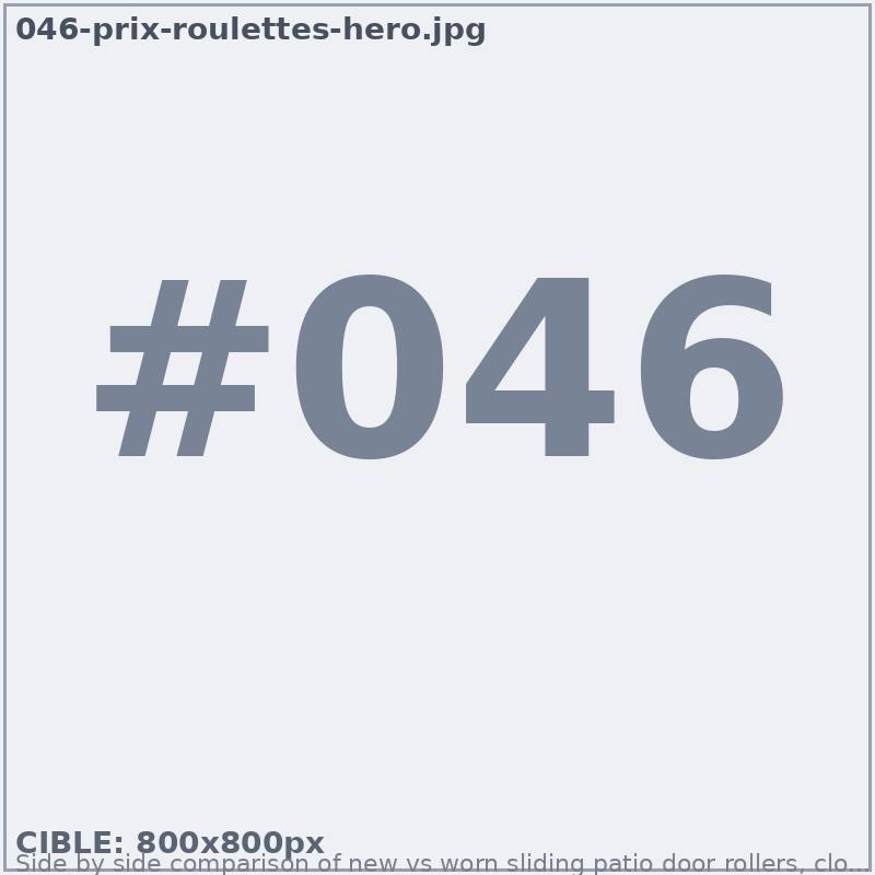 Roulettes neuves vs usagées comparaison